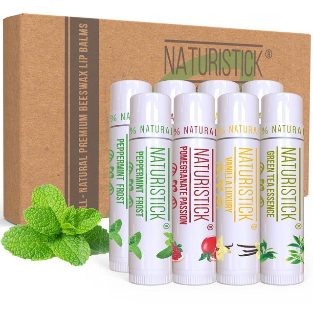 Bálsamo Labial Naturistick Surtido 100% Natural para Hombres, Mujeres y Niños