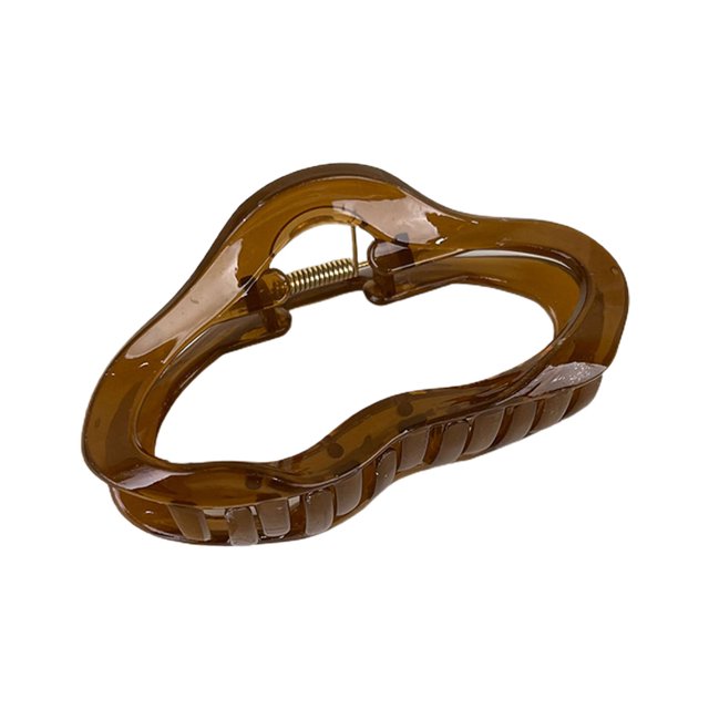 CSChome Hair Claw Hair Claw Cloud Shape Spring Design Crossing Strong Grip Non-Slip Hair Accessories Acrylic Woman Fashion Temperament