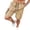 #123Brown, variant on Mens Hiking Cargo Shorts 7 Inch Inseam Knee Length Tear Resistant Elastic Waist Work Cargo Shorts with Pockets