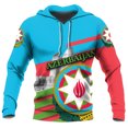 thumbnail image 4 of Sudadera con capucha con estampado 3D de la bandera de Azerbaiyán, con emblema nacional de Azerbaiyán, informal, transpirable, de gran tamaño, para uso diario, 4 of 5
