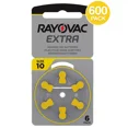 thumbnail image 1 of Rayovac Extra Piles pour Aides Auditives Format 10 (Lot de 600), 1 of 5