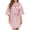 Pink, variant on Womens Nightgowns Women's Short Kimono Robe Silky Satin Bathrobe Bride Bridesmaids Getting Ready Sleepwear Soft Nightgown