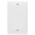 thumbnail image 2 of ENERLITES Blank Cover Wall Plate, Gloss Finish, Standard Size 1-Gang, Polycarbonate Thermoplastic, 8801-W, White, 2 of 3