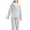 Gray, variant on ZQUUVOU Plush Pajamas Set for Women Winter Warm V Neck Sleepwear Fleece Long Sleeve Pants Pajamas Set Winter Warm Loungewear Pink