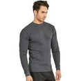 thumbnail image 2 of Men's Classic Waffle-Knit Heavy Thermal Top S, Charcoal, 2 of 4