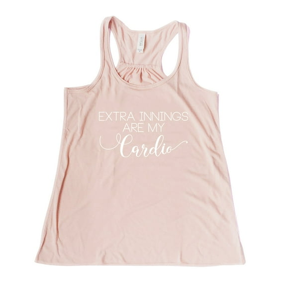 NanyCrafts' Extra Innings are my Cardio Women's Racerback Tank Top