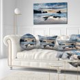 thumbnail image 3 of Designart Beautiful Porthcothan Bay - Seashore Throw Pillow - 12x20, 3 of 5
