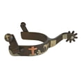 thumbnail image 3 of AJ Tack Men's Praying Cowboy Spurs with Copper Cross, 3 of 4