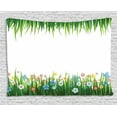 thumbnail image 1 of Green Flower Tapestry, Nature Illustration with Grass and Flowers Countryside Meadow Abstract Foliage, Wall Hanging for Bedroom Living Room Dorm Decor, 60W X 40L Inches, Multicolor, by Ambesonne, 1 of 2