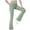Army Green, variant on Girls Flare Leggings High Waisted Stretchy Dance Yoga Pants Kids Full Length Bell Bottom,11-12 Years,Army Green