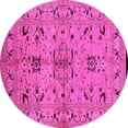 thumbnail image 1 of Ahgly Company Indoor Round Oriental Pink Industrial Area Rugs, 6' Round, 1 of 4