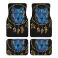thumbnail image 1 of Balery Wolf Head And Dreamcatcher Juego de 4 Alfombrillas para Auto, Revestimientos de Caucho Resistente, Diseño Antideslizante, 1 of 7