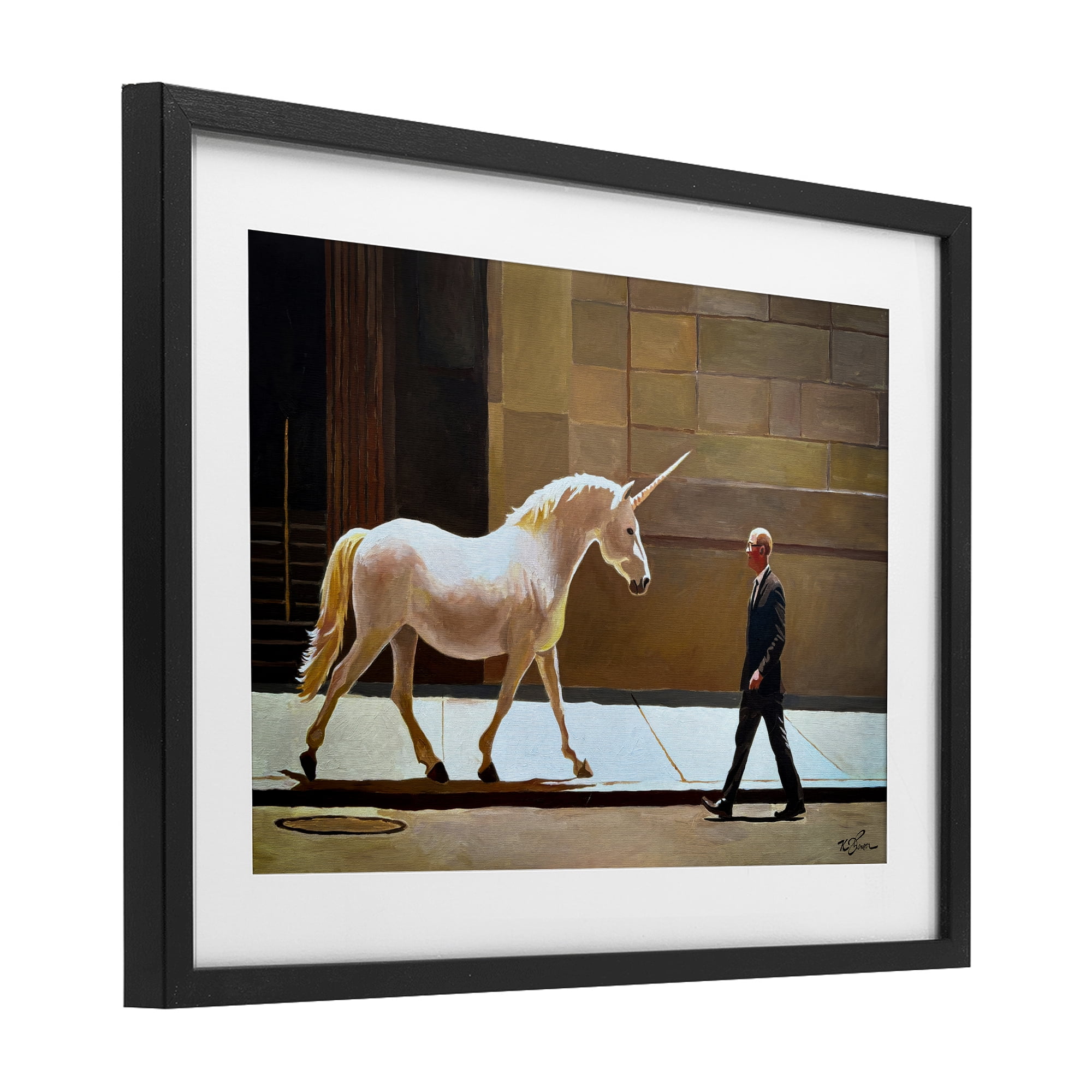 The Exception Proves The Rule Black Framed Print Under Glass, design by Keith Thomson