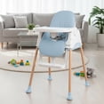 thumbnail image 1 of Bebbly Silla Alta para Bebé con Patas de Madera Antiderrapante Asiento Ergonómico con Charola y Arnés de Seguridad Ideal para Comer o Jugar Niños y Niñas desde 6 Meses Moderna y Fácil de Limpiar, 1 of 8