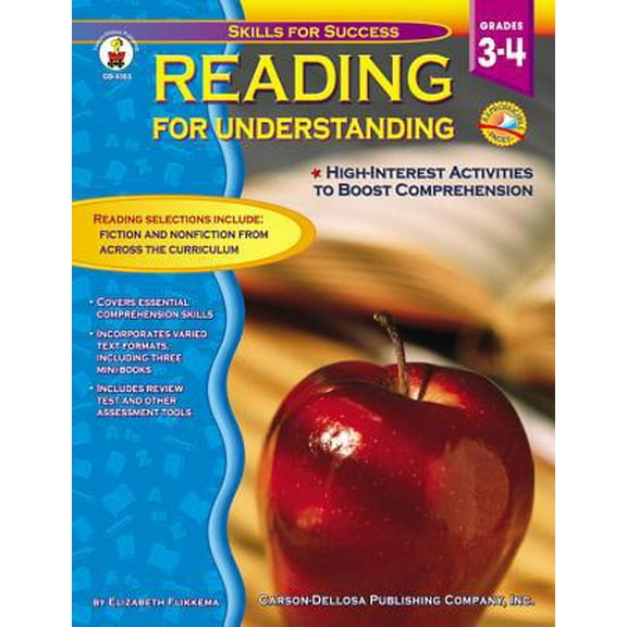 Pre-Owned Reading for Understanding, Grades 3 - 4: High Interest Activities to Boost Comprehension (Paperback) 0887247601 9780887247606