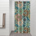 thumbnail image 2 of Multicolor Ethnic Floral Pattern Shower Curtain 36"x72" ,Bathroom Decorative Shower Curtains Set with 12 Hooks,Modern Waterproof Washable Shower Curtain, 2 of 6