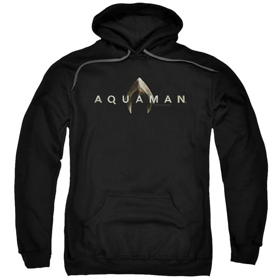 Aquaman Movie Logo Adult Pullover Hoodie Sweatshirt Black