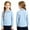 Sky Blue_007, variant on Domuza Kids Boys Polo Shirt Lapel Long Sleeve Casual Button Up T-Shirts Lightweight Comfy Quick Dry Athletic Golf School Uniform-Black 3-4 Years