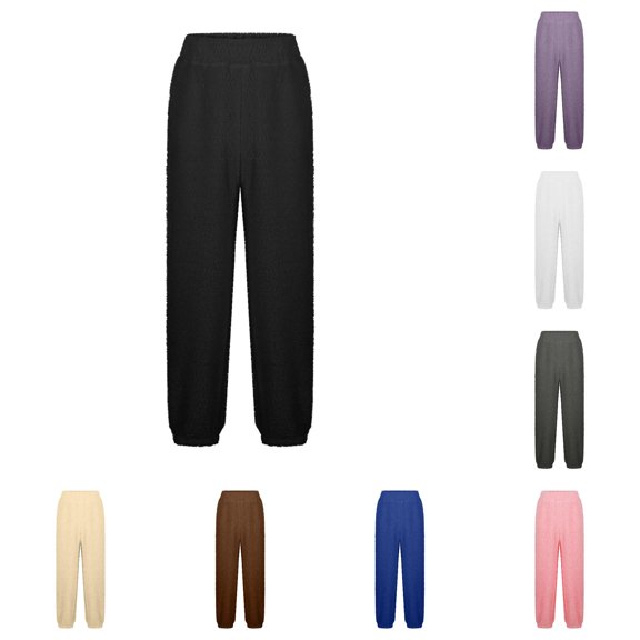 XIYON Pants for Girls Fall Winter Cozy Pants Soft Thermal Warm Trousers Kids Comfortable Everyday Wear 12-13 Years