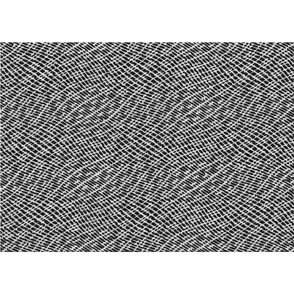 Ahgly Company Indoor Rectangle Patterned Platinum Silver Gray Area Rugs, 3' x 5'