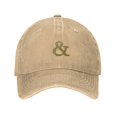 thumbnail image 1 of ZICANCN Adjustable Baseball Cap Women, Character & Patterns Hats for Men Adult Washed Cotton Denim Baseball Caps Fashion, Natural, 1 of 6