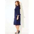 thumbnail image 3 of Catherines Women's Plus Size Faux Pearl Trim Ruffle Sleeve Shift Dress, 3 of 4