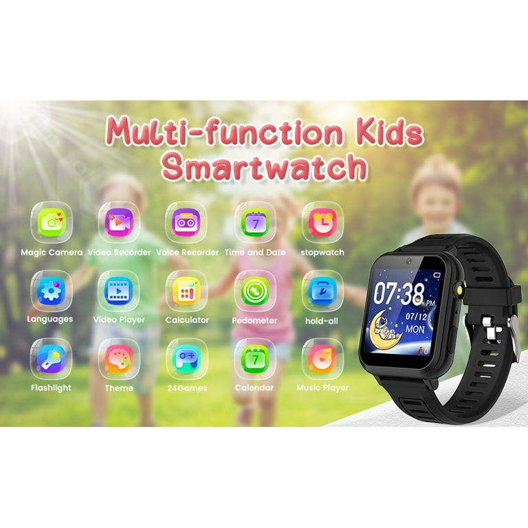 Kids Game Smart Watch, 24 Puzzle Games HD Touch Screen Smart