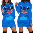 thumbnail image 2 of 2023 Nuevo vestido con capucha de Stitch, suéter, vestido de moda de Disney, sudadera, vestido con capucha con estampado 3D por todas partes para mujer, 2 of 5