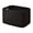 Black, variant on Woven Storage Basket Cotton Linen Toy Organizer For Shelves Closet Décor Black 14x10x9 Inch