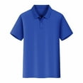 thumbnail image 1 of Chemise à Manches Courtes Respirante d'Été pour Femmes et Hommes, Mode Décontractée, Col à Revers, Couleur Unie, 1 of 3