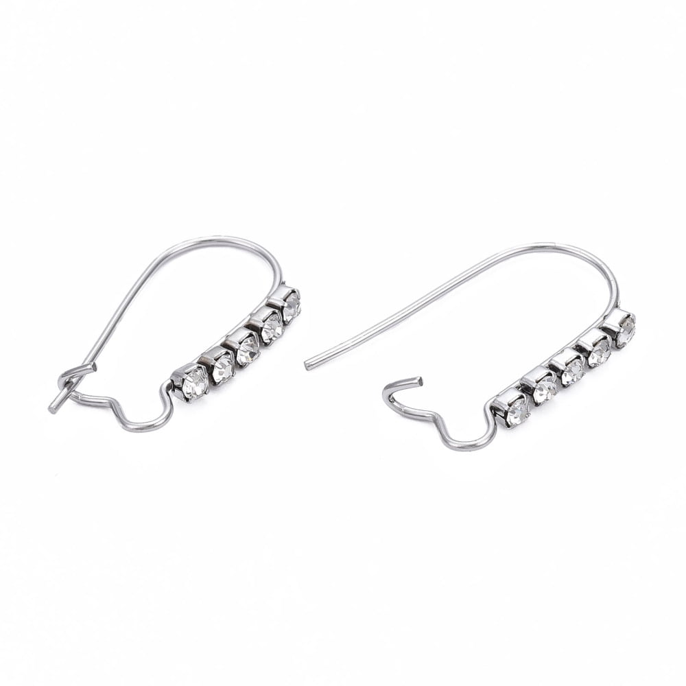 stainless steel earring hook, approx 13-35mm (SSB0139) 