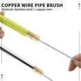 thumbnail image 2 of 6 Pcs Brass Tube Cleaning Brush Wire Brush Set Cleaning Polishing Tool Brass Wire Brush Set For Pipe, 2 of 5