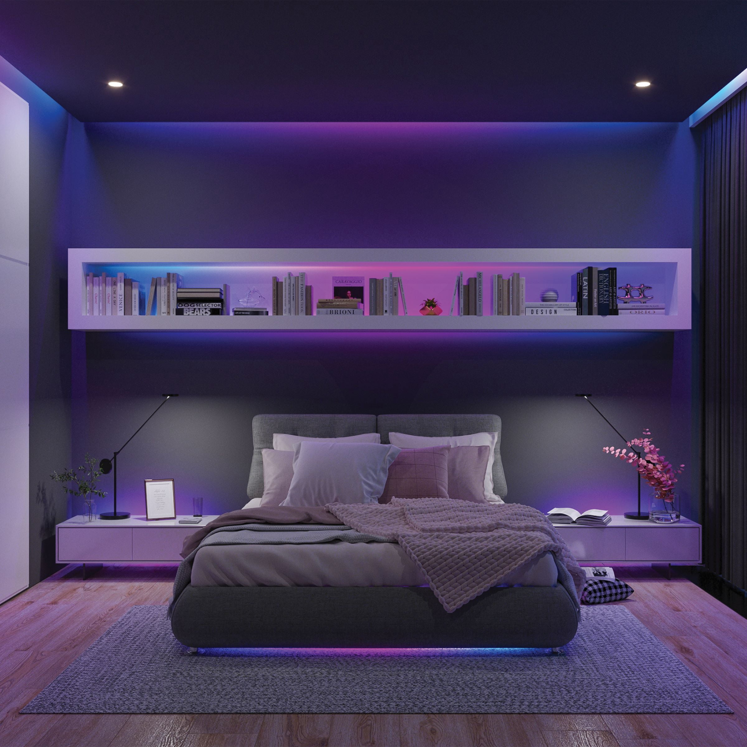 Feit Electric Smart LED 16ft' 17W Indoor/Outdoor, Color Chasing, Strip Light 1Pk