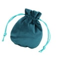thumbnail image 3 of Bolsa con cordón para guardar joyas, organizador de regalos de fiesta, bolsa de terciopelo para relojes, collares, pulseras, dijes y aniversarios. Azul 95x115cm, 3 of 8