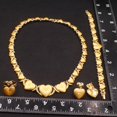thumbnail image 5 of Women's Hugs & Kisses XOXO Shiny Hearts Charm Jewelry Set - Necklace Set Layered with 18k Real Gold Plated Includes Necklace Bracelet Earrings Ring Set, 5 of 5