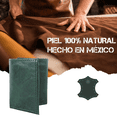 thumbnail image 5 of Cartera Hombre Piel Genuina Triple Cierre Interno Interiores en Piel Verde, 5 of 5