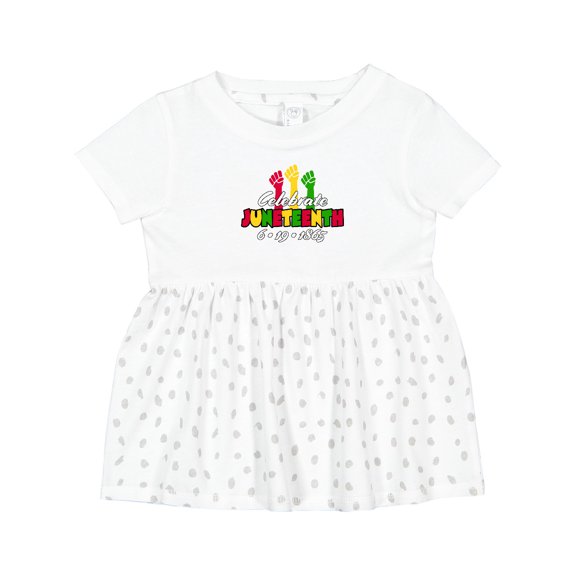 Inktastic Celebrate Juneteenth 6-19-1865 Girls Baby Dress