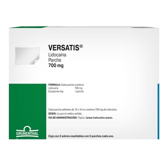 Versatis 700 mg 3 sobres con 5 parches c/u