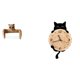 thumbnail image 1 of Soporte de papel higiénico y organizador de reloj de pared con diseño de búho creativo, fácil instalación, ligero, sin , para decoración del, 1 of 8