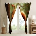 thumbnail image 4 of YST Rideaux Occultants 3D Écureuil 76x45 Rideaux Animaux de la Forêt Rideaux et Draperies Jungle Rideaux Rétro de Ferme Occultants Draperies de Fenêtre Arbre de Pin Décoration Brune, 4 of 6