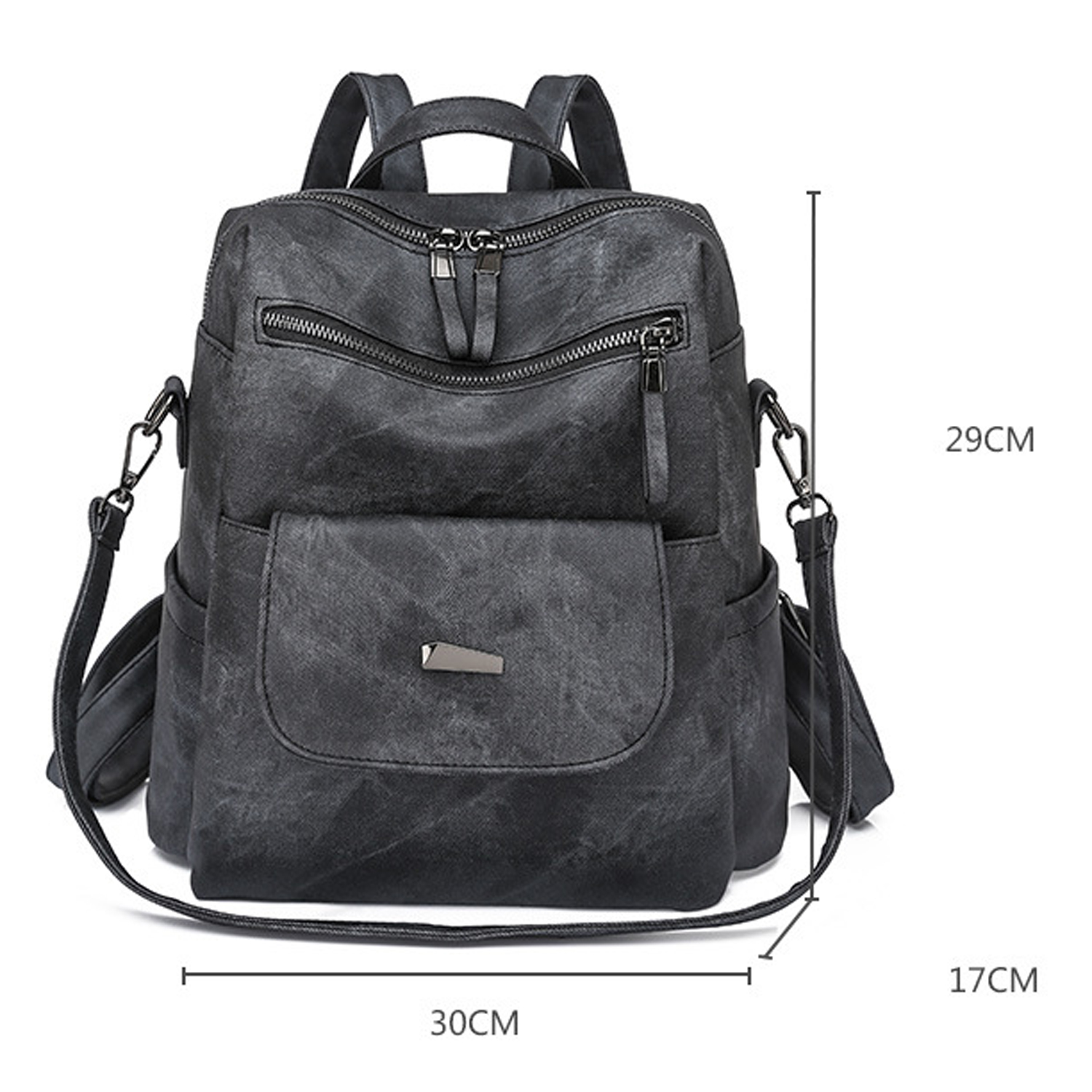 Backpack Purse for Women PU Leather Designer Travel Backpack Large ...