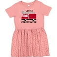 thumbnail image 3 of Inktastic Red Fire Little Firefighter Girls Toddler Dress, 3 of 5