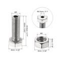thumbnail image 2 of Unique Bargains M5x16mm Hexagon Fasteners Hollow Screw Bolts with Nuts 5 Pack, 2 of 5