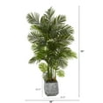 thumbnail image 2 of Nearly Natural 75" Areca Palm Artificial Tree in White Planter, 2 of 4
