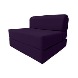 Burgundy Sleeper Chair Folding Foam Beds Portable Studio Sofa Guest Bed 6 x 32 x 70 Walmart
