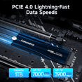 thumbnail image 2 of Fanxiang 1TB M.2 NVMe PCIe 4.0 x4 2280 Internal SSD | Up to 6300MB/s Read, 3D NAND with SLC Cache, Compatible with PS5, PC, Desktop & Laptop Storage Upgrade, 2 of 9