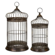 Home Decor Improvements 47126-2 Byzantine Dome Bird Cages - Set of 2