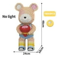 thumbnail image 1 of Giant Fluid Violence Bear Cartoon Love Violent Bear Bearbrick Colour Model Building Block Micro Diamond Bricks Kids Toy Gift Set, 1 of 4