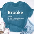 thumbnail image 5 of EcoLoom Brooke Definition Name Birthday Idea Short Sleeve Unisex T Shirt, 5 of 6