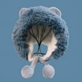 thumbnail image 4 of CoCopeaunt Korean Cuddly Bear Earmuff Hat, Female Winter Plus-Fleece Plus-Ply Warm Lei Feng Hat, Earmuff, Baotou Hat, 4 of 6